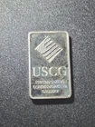 USCG United States Commemorative Gallery 1/4 oz .999 Fine Silver Bar Toned