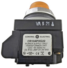 GE CR104PXG22 Transformer Power Supply w/Amber Pilot Light 120V/6V 10A 50/60Hz