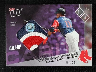 2017 Topps Now Purple 7/25 Rafael Devers #PWR-6D 1v3