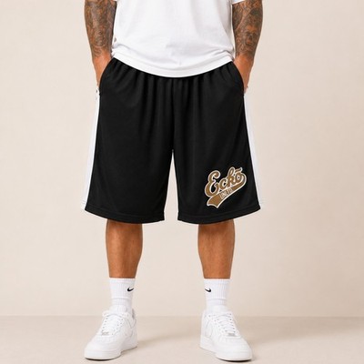 Ecko Unltd. Basketball Shorts Herren Schwarz Weiß XL Neu mit Etikett