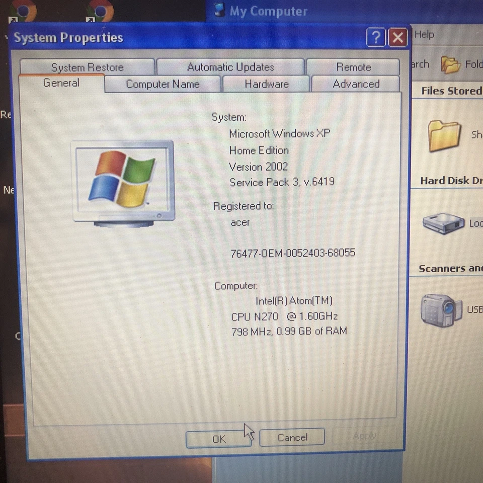 Acer Aspire One KAV60 10" Netbook Intel Atom 1,6 GHz 160 GB HDD Windows XP - Immagine 2 di 4