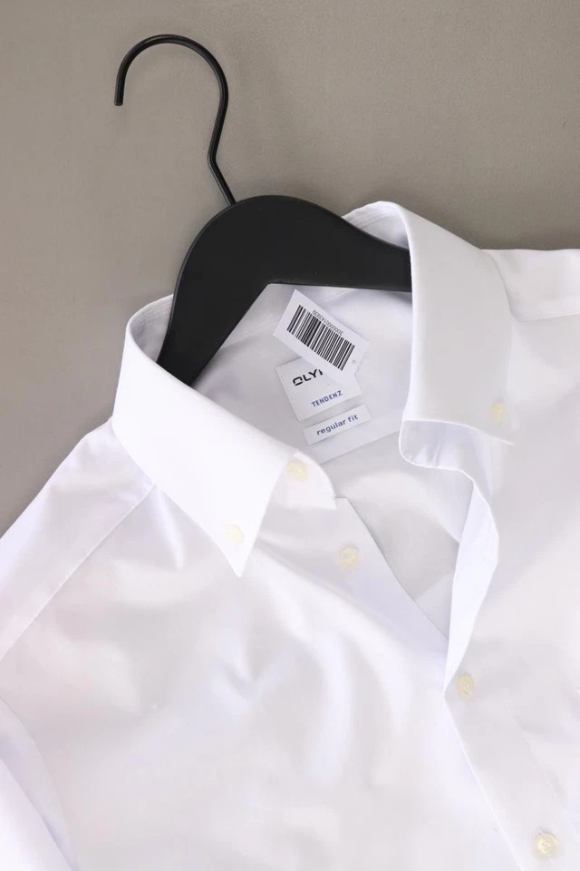 ✅ Olymp camicetta per uomo taglia Hemdgröße 38, S, 48 bianco di cotone ✅ - Immagine 3 di 4