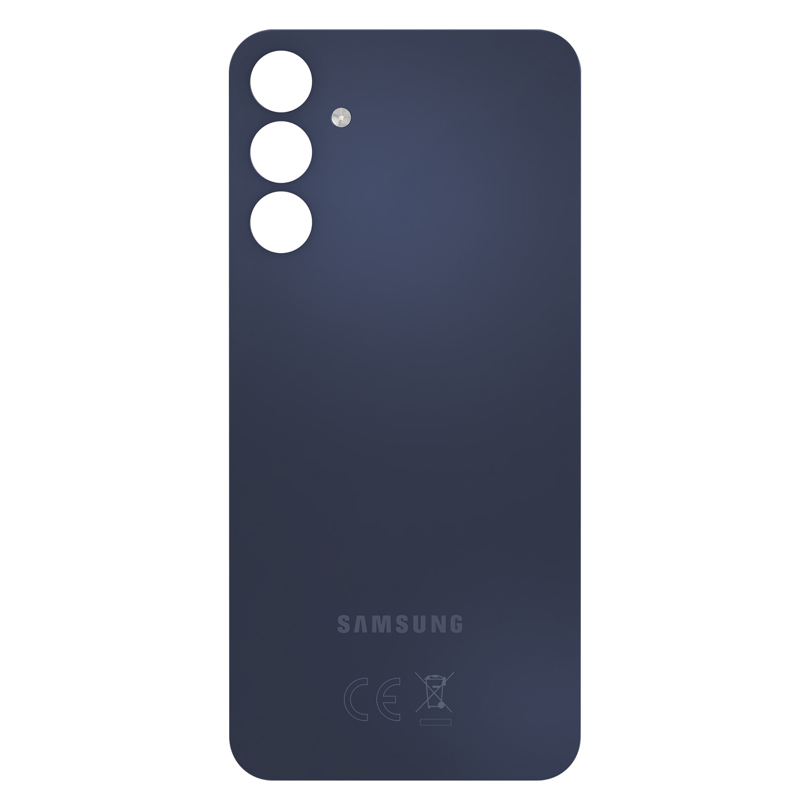 Vitre arrière Samsung Galaxy A15 5G Clappio finition premium bleu nuit en verre