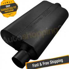 Flowmaster 942551 2.50 Offset Incenter Out 50 Delta Flow Chambered Muffler