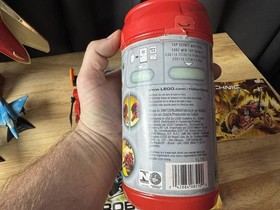 LEGO TECHNIC ROBO RIDERS LAVA In Canister Tube with instructions, and Poster.