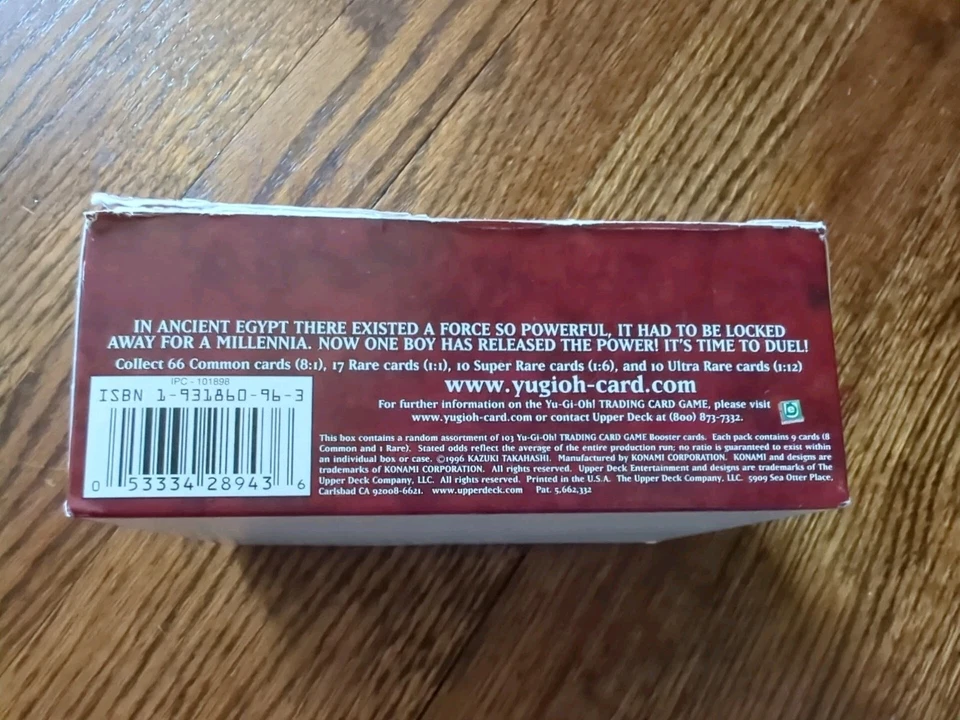 Yugioh PSV 1ª Edición Pharaoh's Servant 36 Booster Pack Caja - CAJA VACÍA Foto 4 de 4