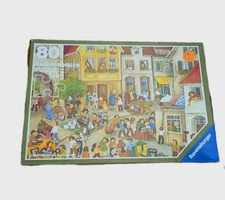 CHILDREN'S SECRET MARKET Ravensburger 80 Piece Jigsaw Puzzle 1979 Used Complete