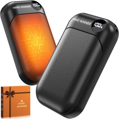 2er Pack Magnetischer Elektrischer Handwärmer, 6000mAh USB Handwärmer Wiederaufladbar 