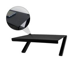 Black TV Screen Shelf Punch Free Storage Bracket for Home Television