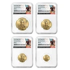 4pc Set - 2024 American Gold Eagle NGC MS70 FDI Black Label