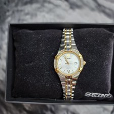 NOT RUNNING Seiko Women's Watch Diamond Collection with 18 Diamond Accents Solar