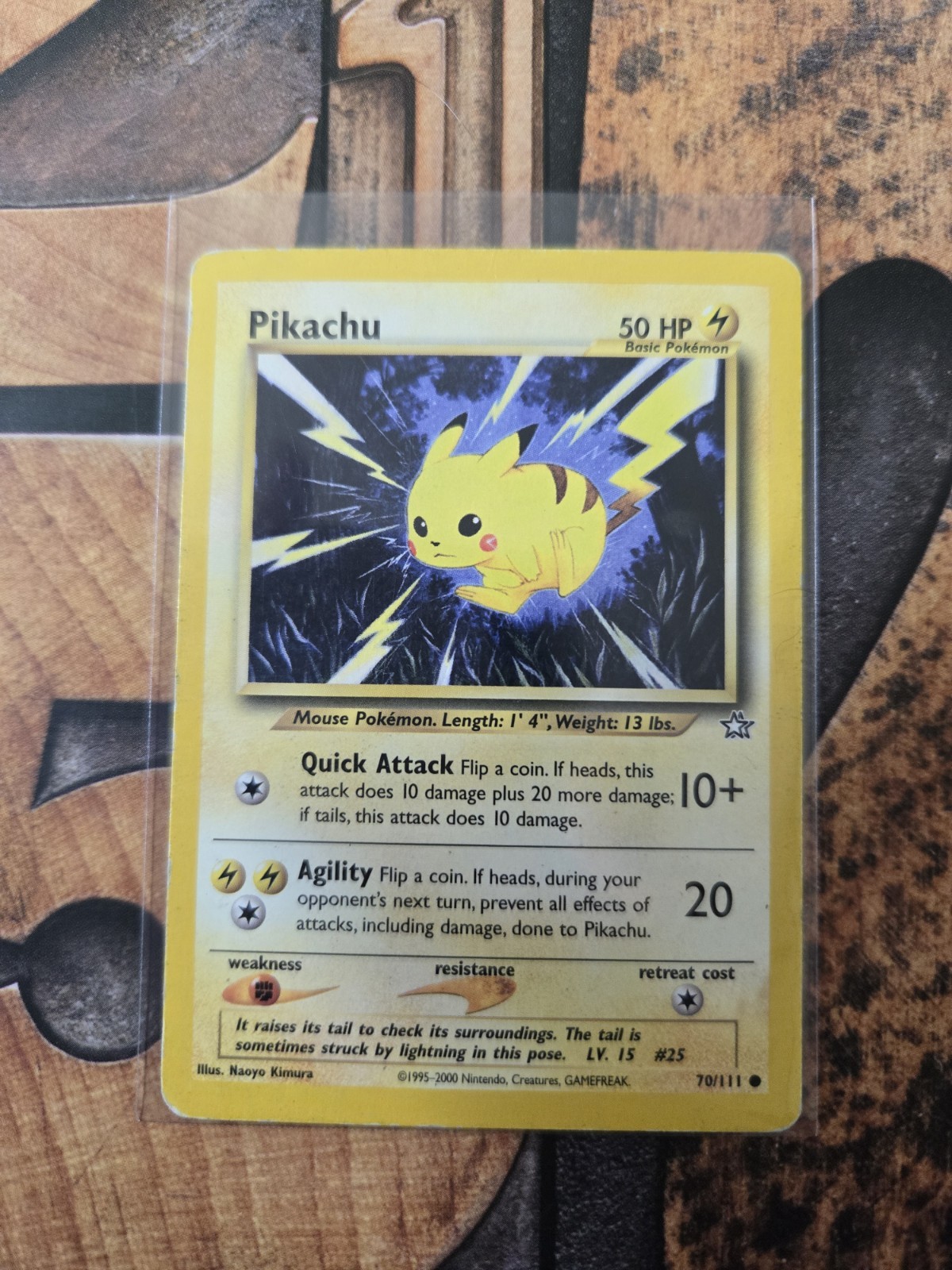 Pokemon Card Pikachu 70/111  Neo MP