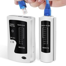 Network Ethernet Cable Tester for LAN RJ45 Cat5 Cat5e Cat6 Cat6a Cat7 Black