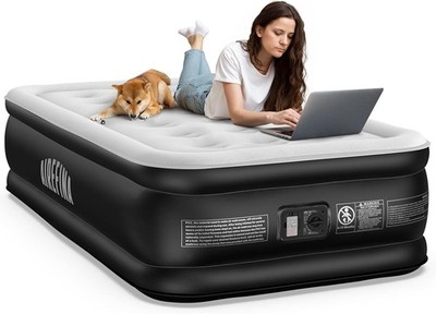 Einheitsgröße Luxus Luftbett aufblasbares Bett mit eingebauter elektrischer Pumpe 3 Minuten