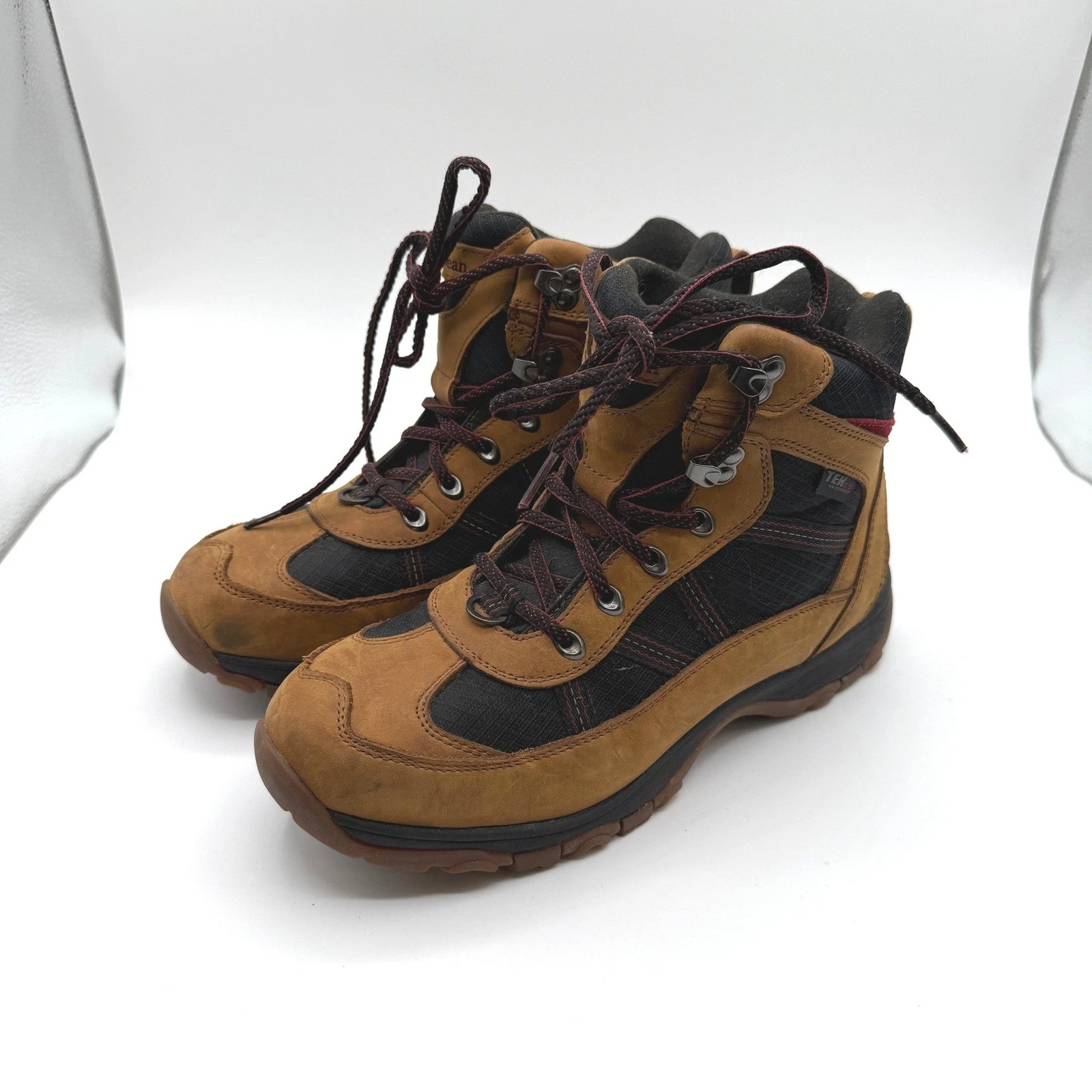 L.L. Bean Snow Sneakers Mens 8 Brown Waterproof Insulated Hiking Winter Boots