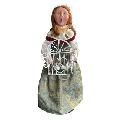 Byers Choice Carolers 2007 Two Turtle Doves 12 Days of Christmas Bird Cage