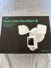 Wyze Cam Floodlight V2, Motion-activated, Hardwired, White, WYZECFL2