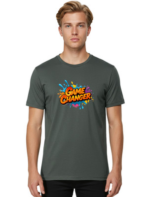 Game-Changer-6 Mens Graphic Tee, 100% Cotton, Casual Summer Wear