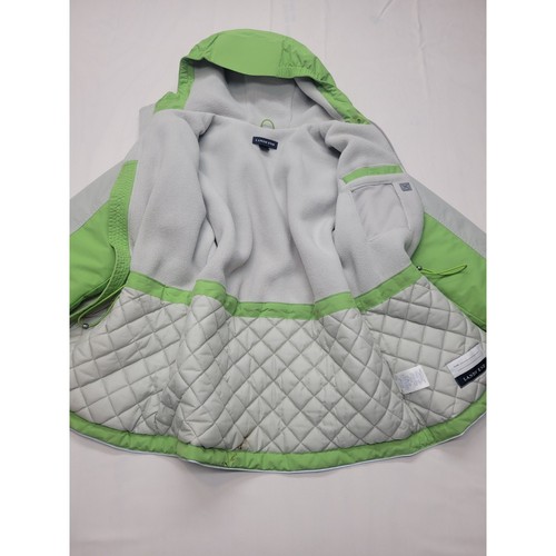 Lands' End GirlsCoat Jacket Size Medium 10/12 Hood Fleece Lined Warm Water Resis - Picture 5 of 17