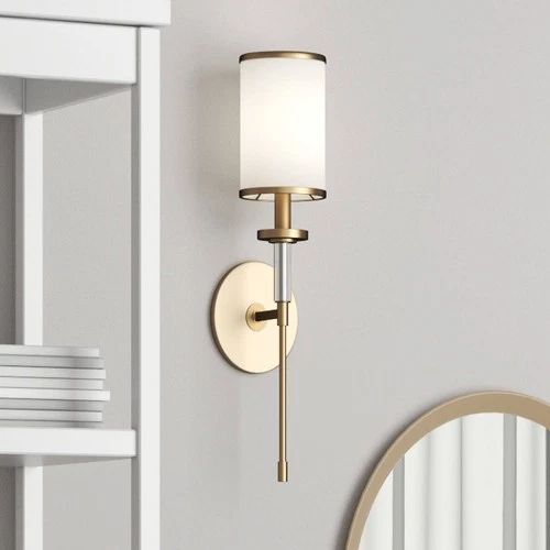 Crystorama Hatfield 18 1/2" High Vibrant Gold Wall Sconce - Picture 1 of 8