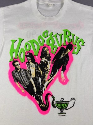 Vintage Hoodoo Gurus Band Shirt Size Large White Australian Rock 
