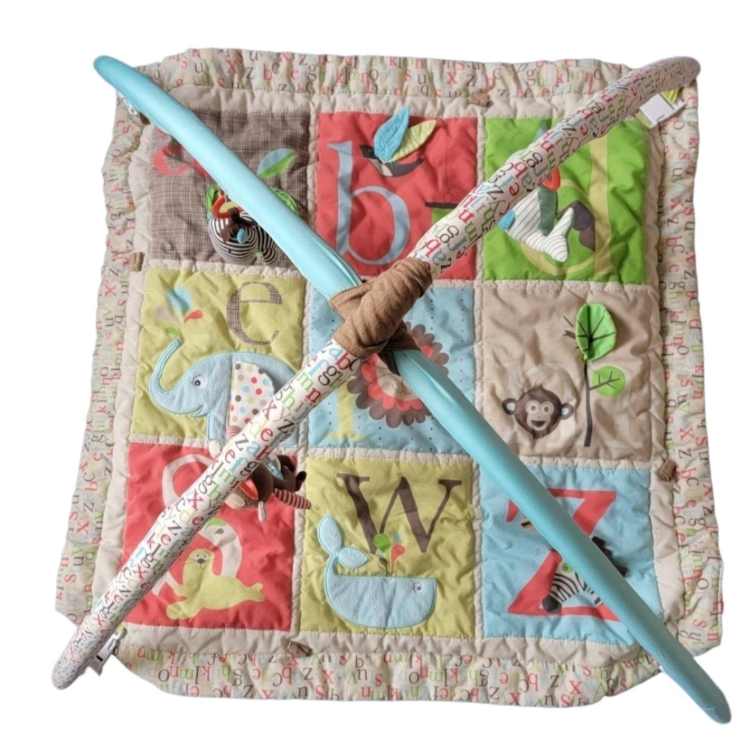 ABC Animal Baby Gym with Hanging Animals Baby Toys play mat