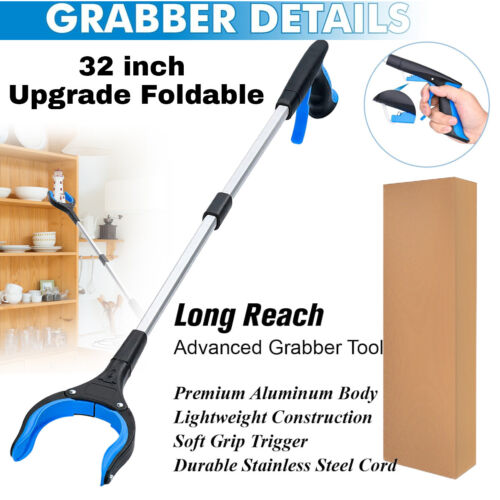 Industrial Grabber Tool Heavy Duty Pick Up Stick Hand Grip Reach Trash Picker US - Picture 3 of 9