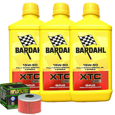 Service Bardahl Öl XTC 15W50 Filter für Kawasaki Z125 Jkf Jlf Pro � 2019>2020