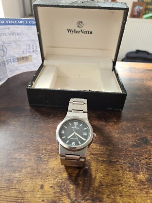 Wyler Vetta Mens Wristwatch - Ref E3330W - With Box & Receipt - Genuine