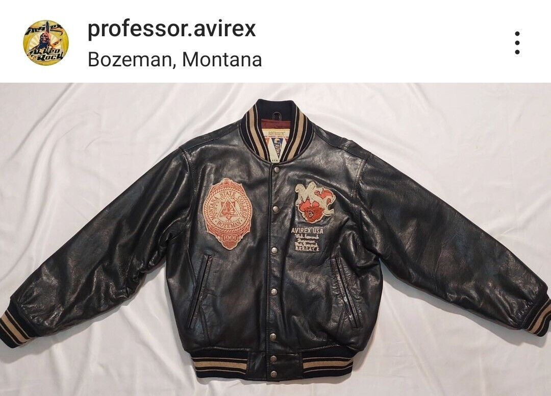 Rare 90s Avirex USA Bozeman Bobcats Sz S | eBay Rare 90s Avirex USA Bozeman Bobcats Sz S | eBay