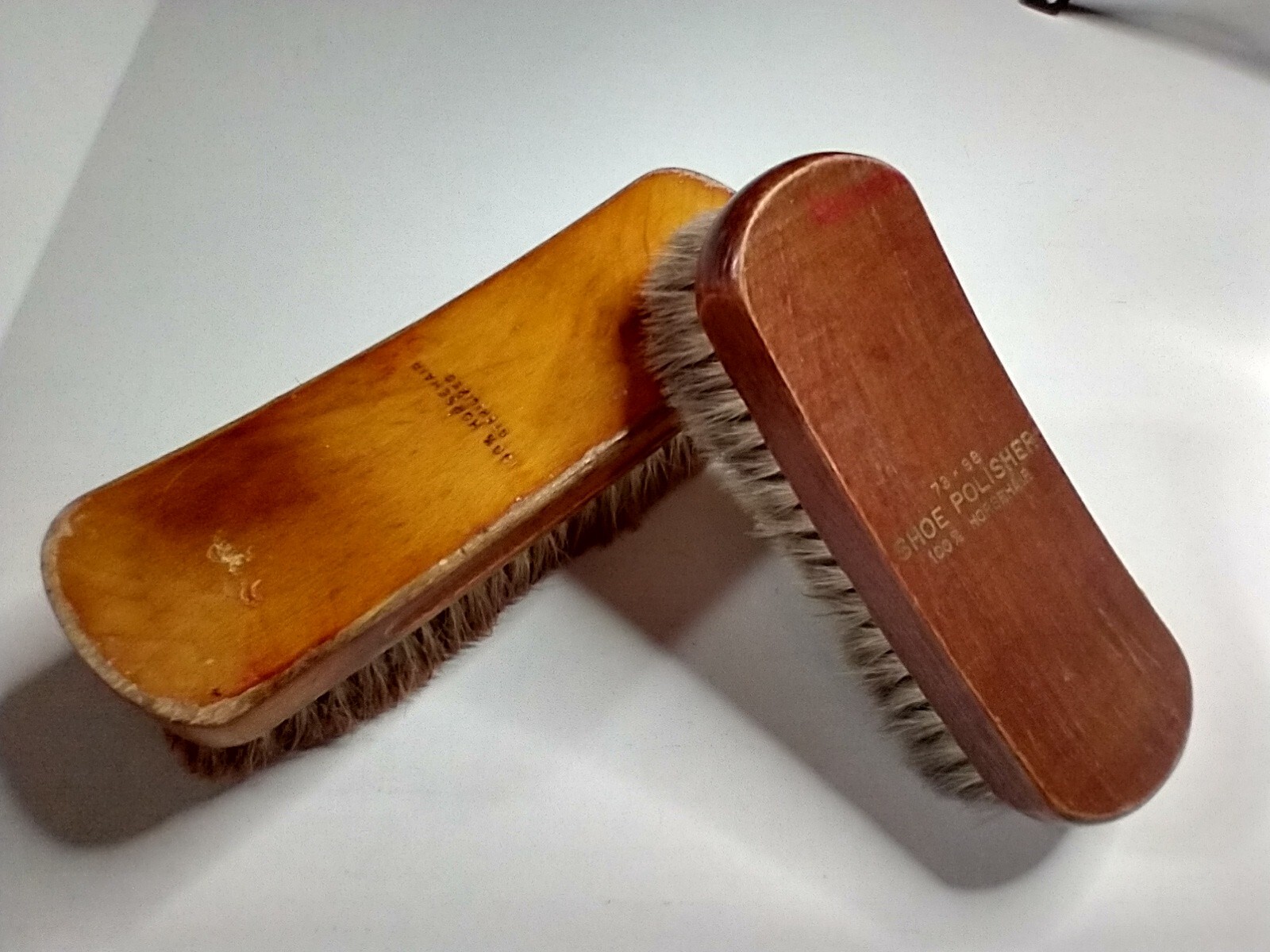 Vintage Sterilized Horse Hair SHOE SHINE BRUSH Unbran… Gem