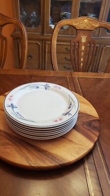 Forever Spring China Dinner Plates 10 7/8'' Set Of 7