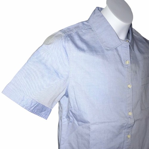 NWT Gap Kids Blue Oxford School Uniform Dress Shirt Girl's Large 10 - Picture 3 of 7