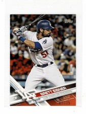 2017 TOPPS MINI ORANGE US298 BRETT EIBNER #d 01/25 LA DODGERS