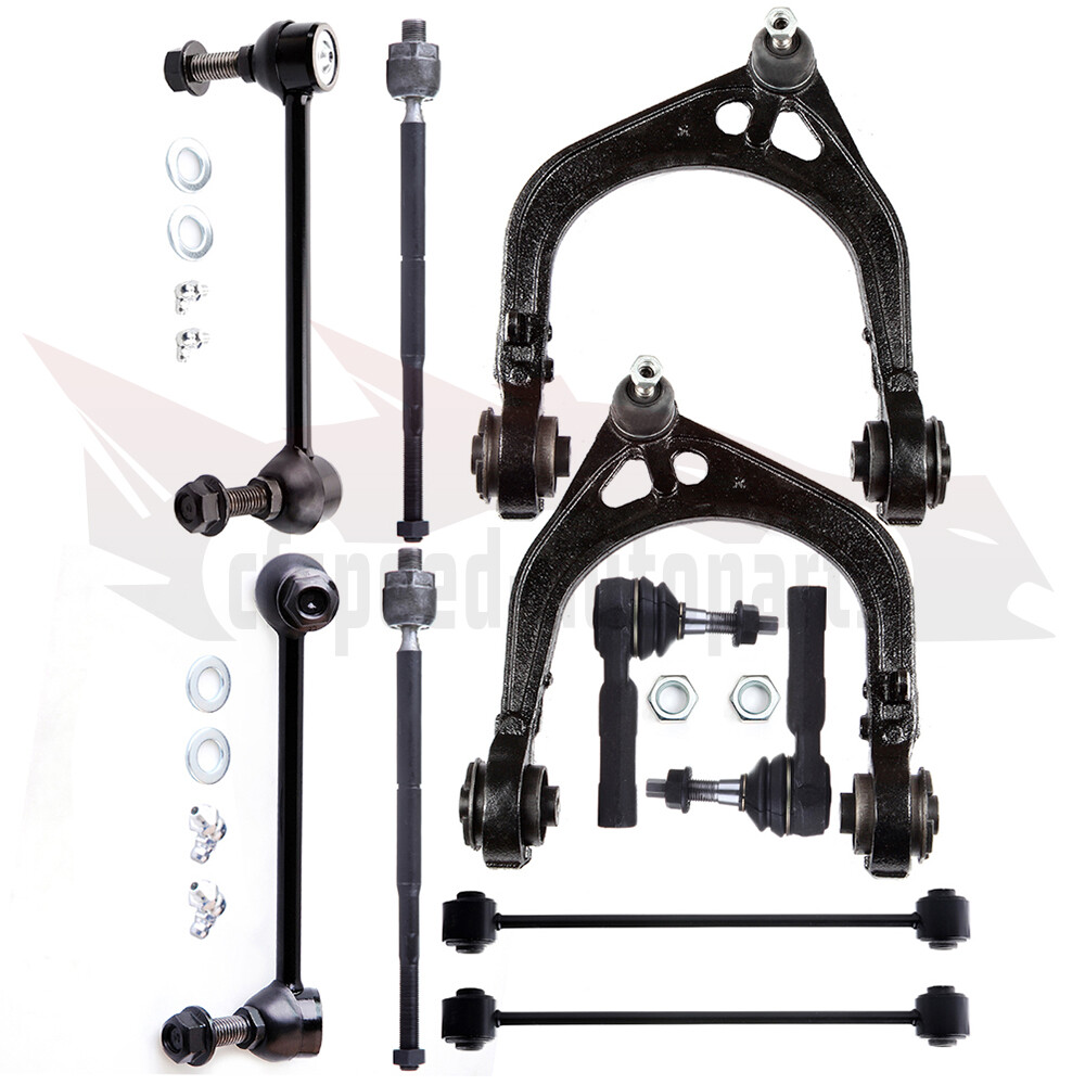 10PCS Front Suspension Control Arm Kit for Dodge Magnum with Tie Rod & Sway Bar