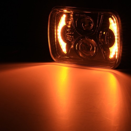 1pc 7x6" LED Headlight Turn Signal For Mazda Pickup B2000 B2200 B2600 1986-1993 - Picture 11 of 12