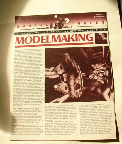 Star Wars Bantha tracks #22 1983 fan club magazine vintage era fanzine 1022 - 第 1/2 張圖片