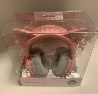 Razer Kraken Kitty Quartz Pink 。 Amazon.com: Razer Kraken Pink Kitty Edition, Wired (Renewed