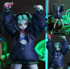 Cyberpunk Edgerunners Figure The Gun Rebecca Anime Figure. 17cm No Box
