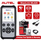 Autel ML629 Auto Diagnostic Tools Code Reader OBD2 Scanner ABS SRS Transmission