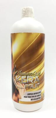 Kera Fruit Gold Shampoo 32 oz Nourishing Moisturizing Keratin Argan Olive Oil