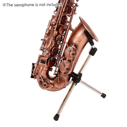 Foldable Saxophone Stand Portable Alto Sax Metal Floor Stand Holder N7Q3 - Picture 7 of 10