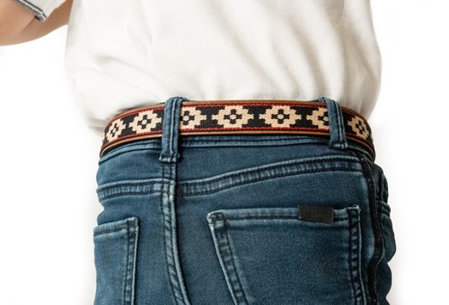 Kids Guarda Pampas Premium Woven Polo Belt Hand Made Unisex Leather Polo Belt - Picture 5 of 8