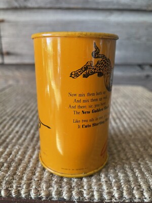 Vintage Shell Oil Can Golden Shell Motor Oil Bank | eBay