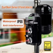 Barrier Fence Alarm Perimeter Wall Waterproof Dual Beam Sensor Infrared2 0m~150m