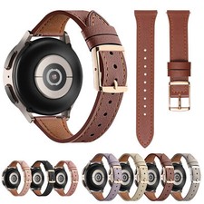 Stitching Watch Strap for Samsung Galaxy Watch 3 4 5 Genuine Leather Watch Bands