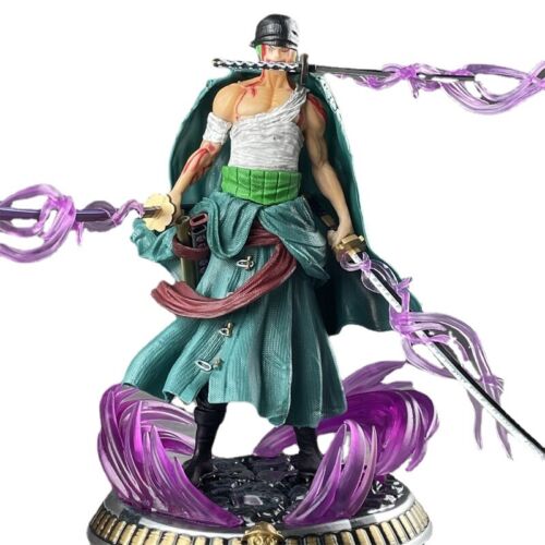 Anime One Piece Blood-soaked Three Swords Zoro Action Figure Toy Collection Gift - Picture 1 of 14