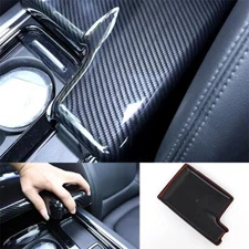 For Jaguar F-pace 2017-2023 Carbon Fiber Center Console Armrest Box Cover Trim