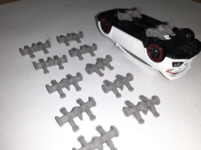 Hot wheels 1:64 Lift Kit 5 Kits Swap Mud Off Road Truck axles Rubber Tire Custom
