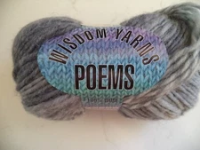 Wisdom Yarns Poems gray self-striping 100% wool 109 yd/100 m per ball